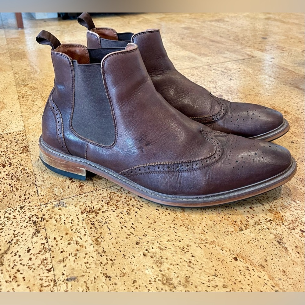 Florsheim Brown Leather Chelsea Boots